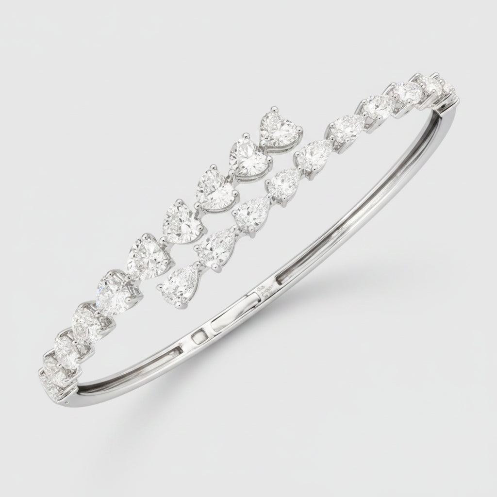 Drop and Heart fixed Bracelet