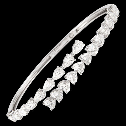 Drop and Heart fixed Bracelet