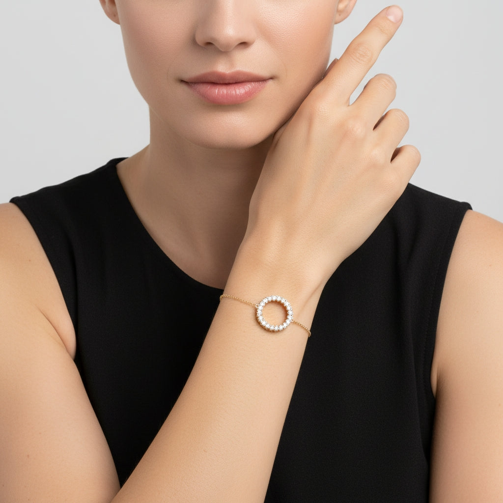 Floating Circle Bracelet