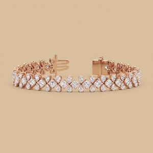 Labgrown Princess-Drop Diamond Tennis Bracelet