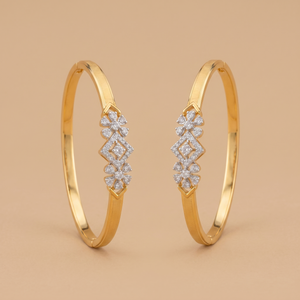 5ct Round Diamond Everyday Bangle Pair