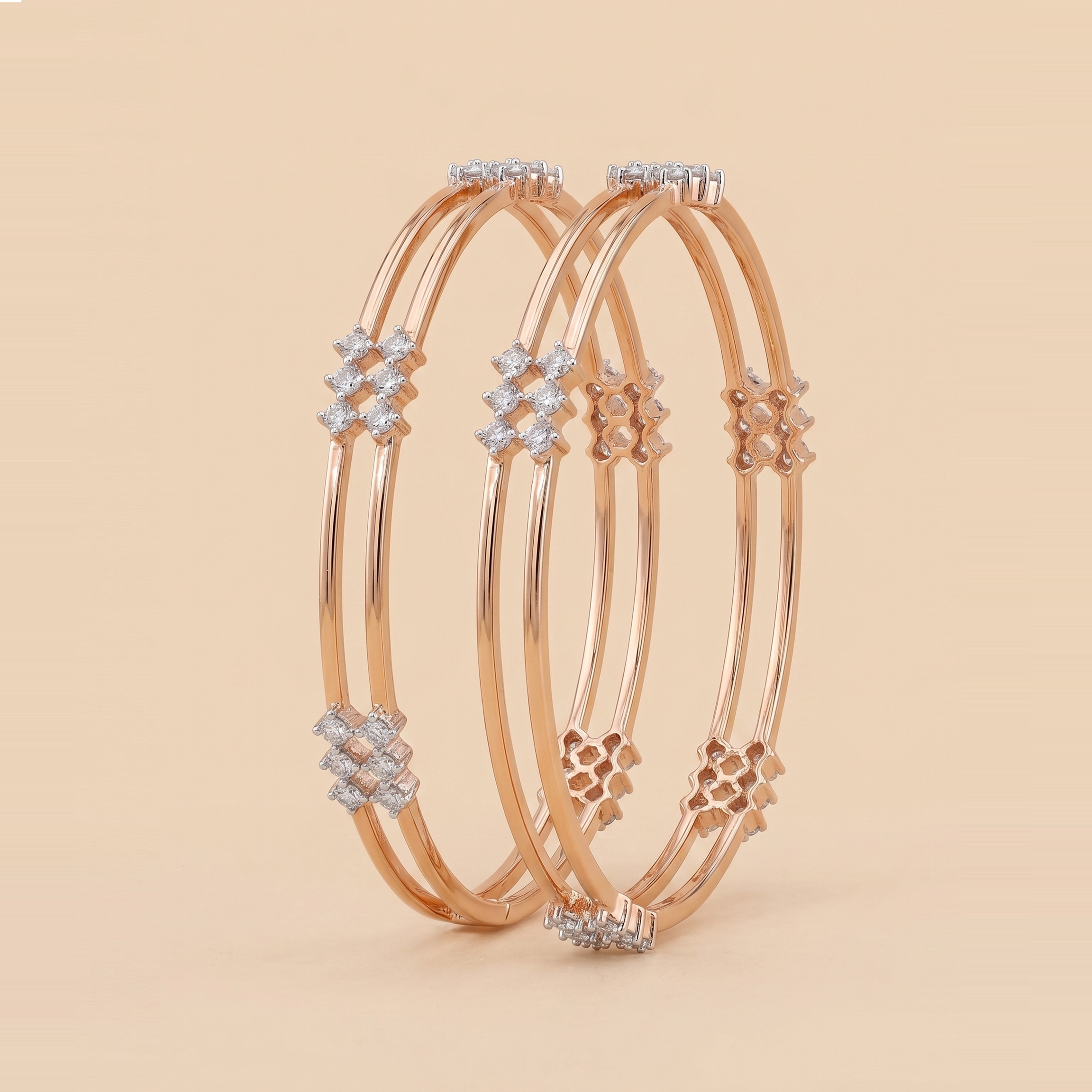 5cent Labgrown Diamonds Everyday Bangle Pair