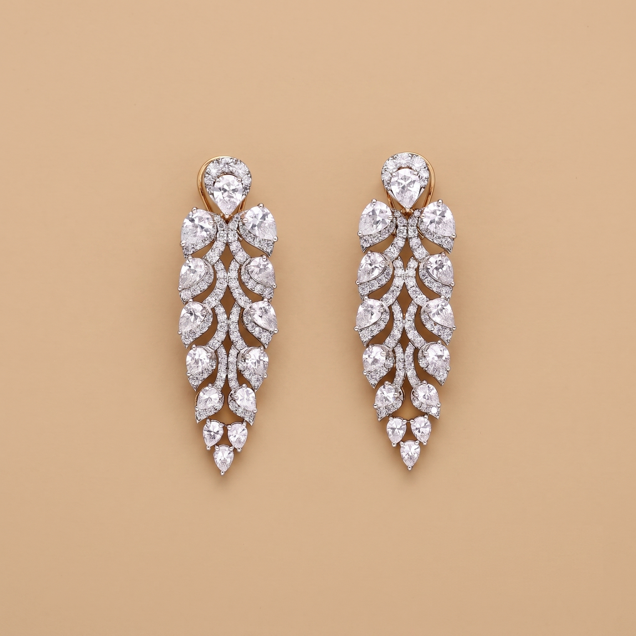 Lustrous Leaves Earrings