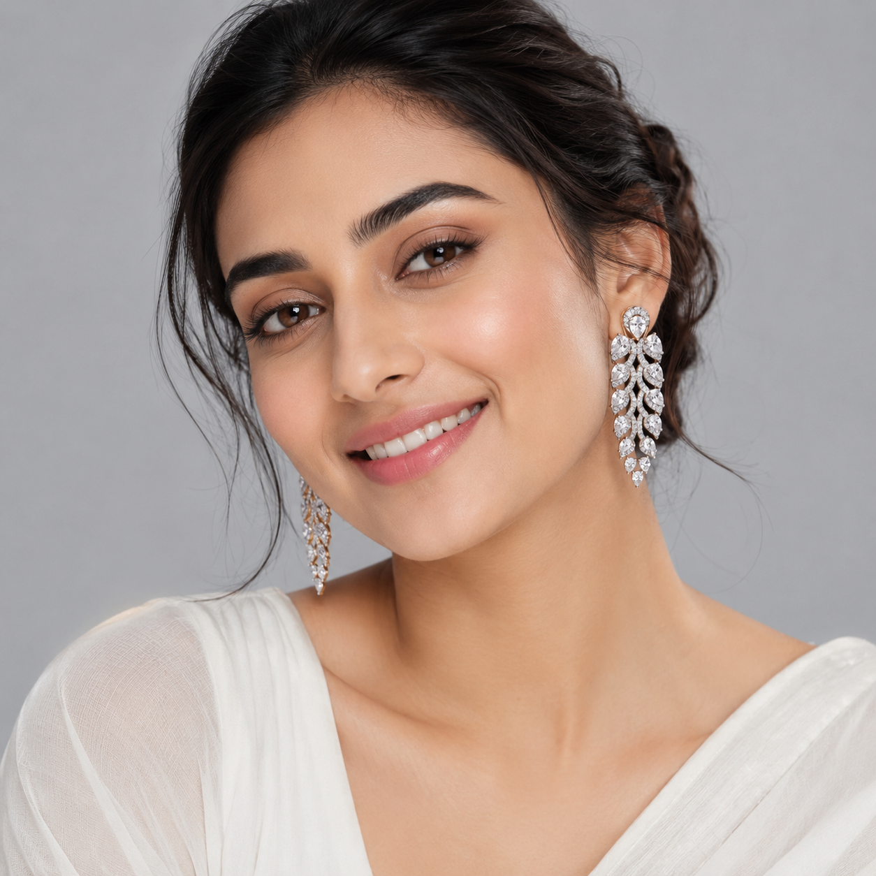 Lustrous Leaves Earrings