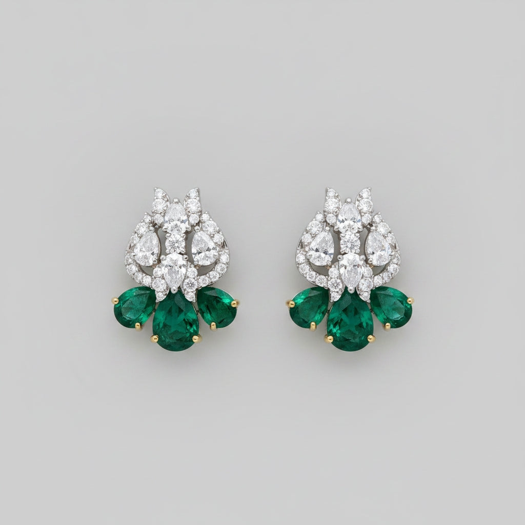 Pearl Leaf Radiance Earrings