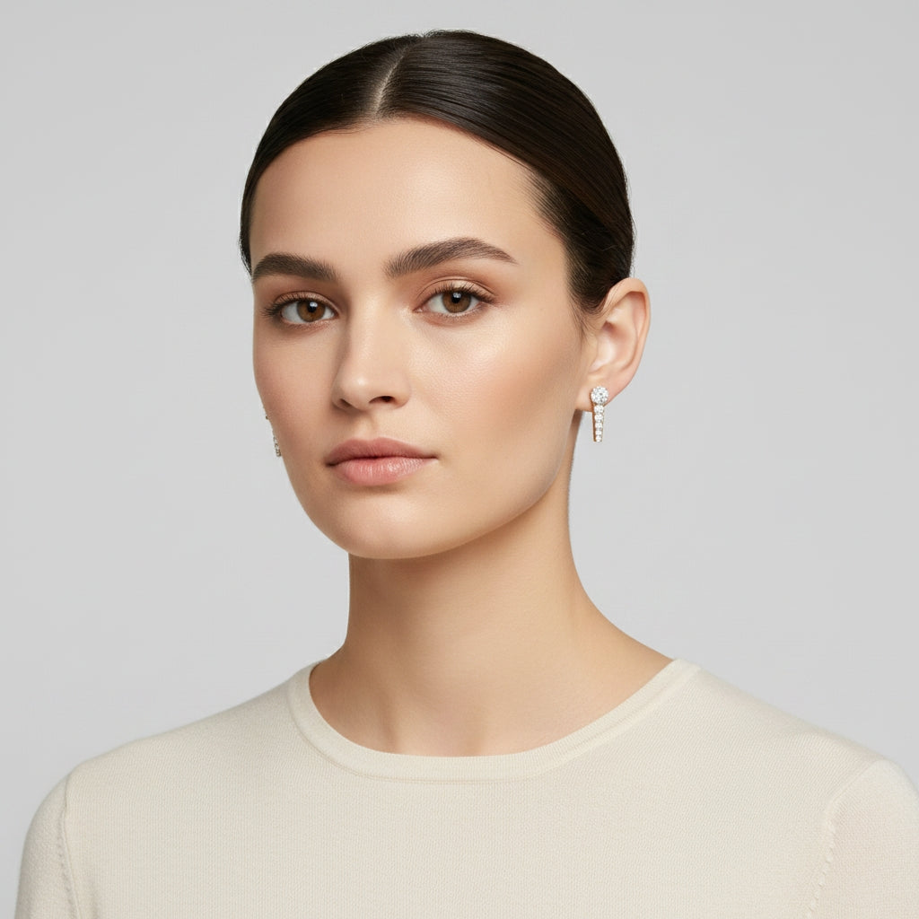 Opulent Orbit Diamond Earrings
