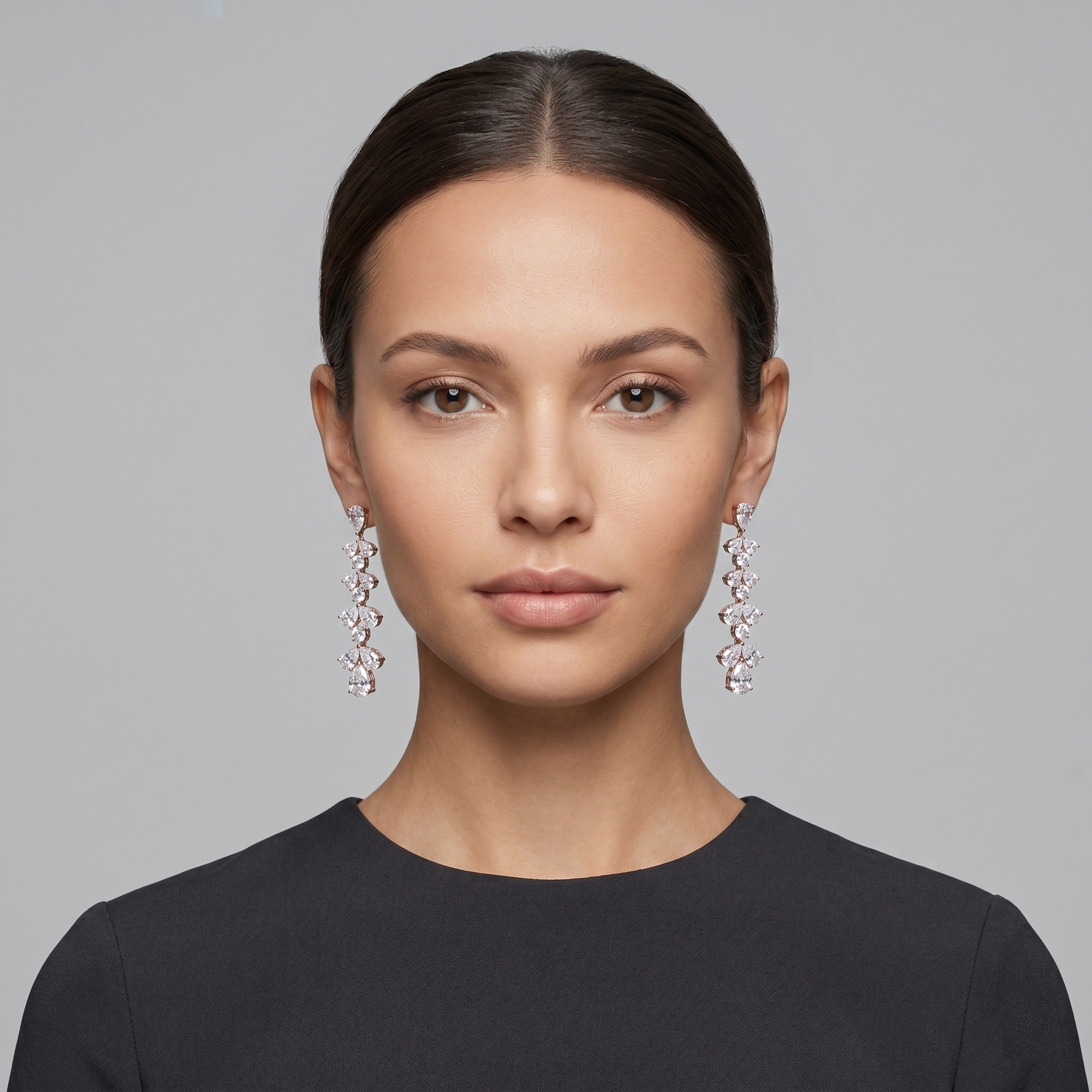 Royal Dangling Diamonds Earrings