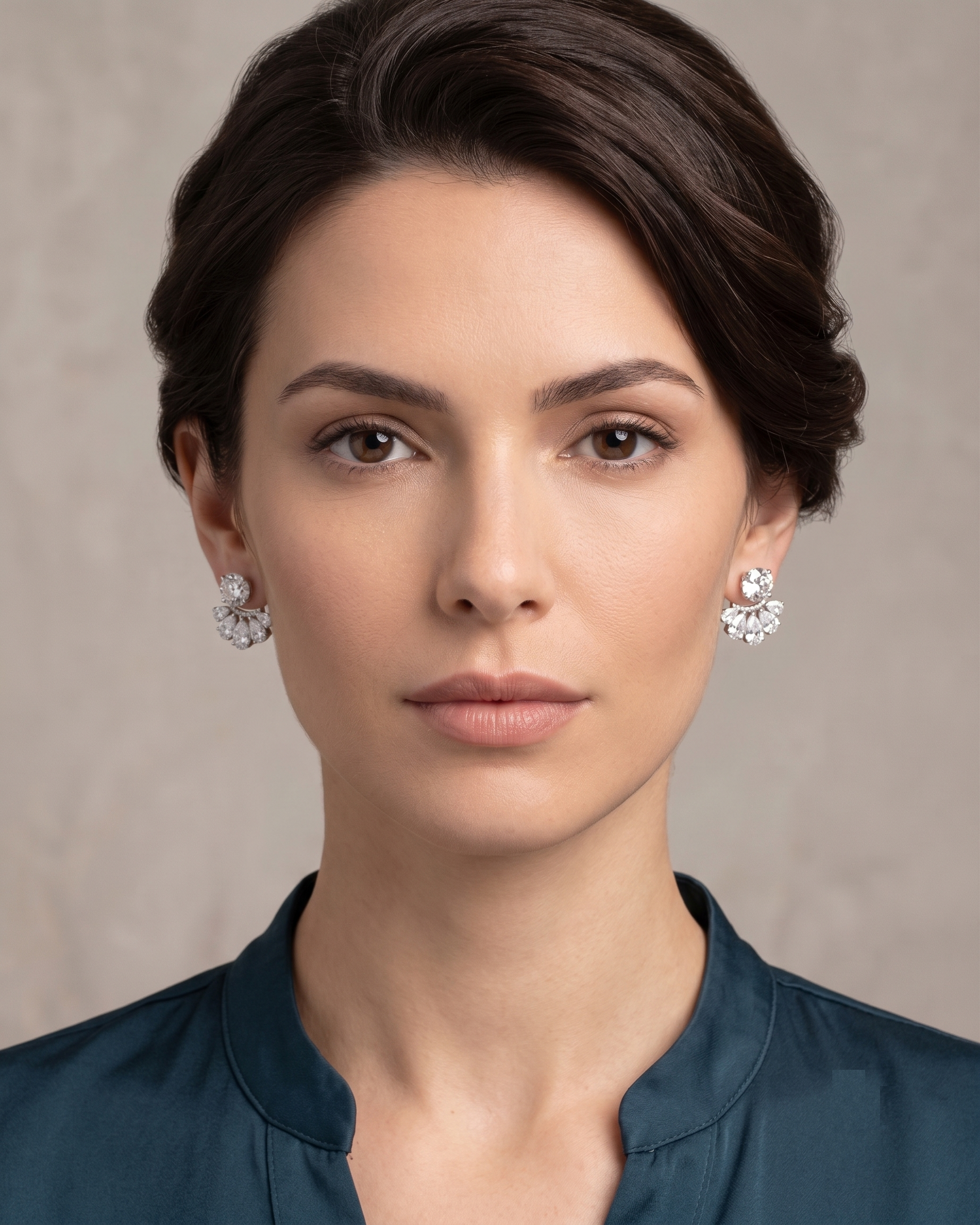 1ct labgrown solitaire jacket studs