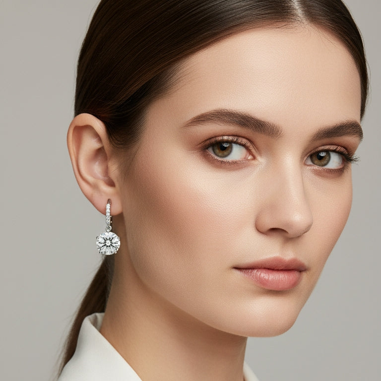 Sparkling Round Bali Earrings