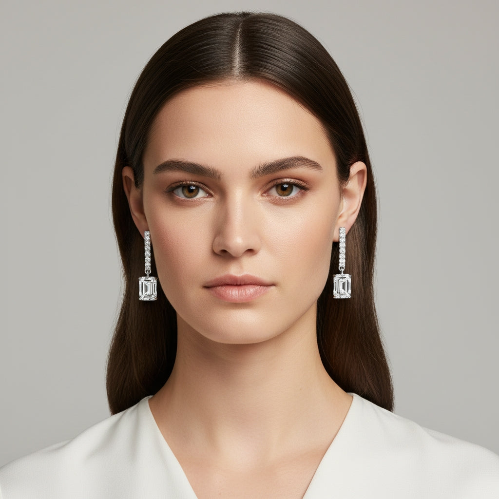 Emerald Hanging Earring