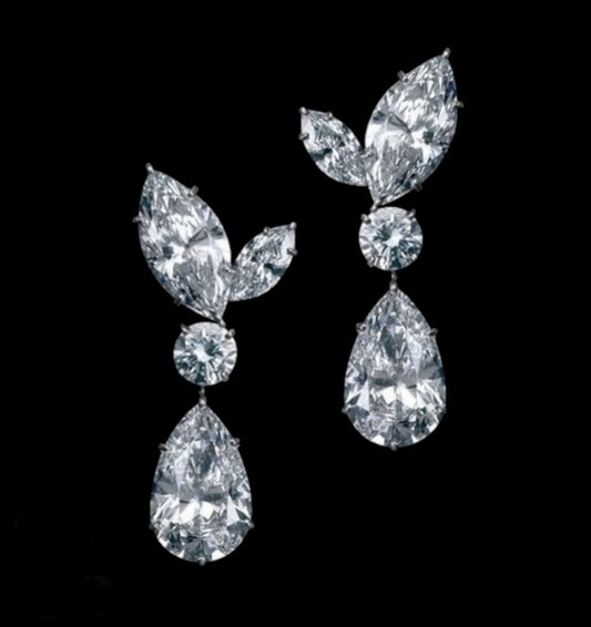 Divine Crystal Tears Earrings