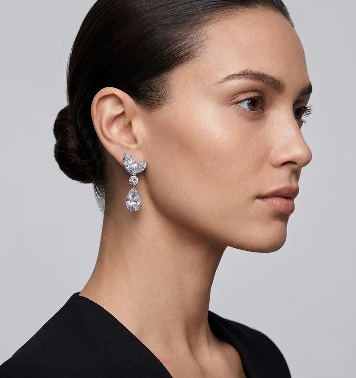 Divine Crystal Tears Earrings