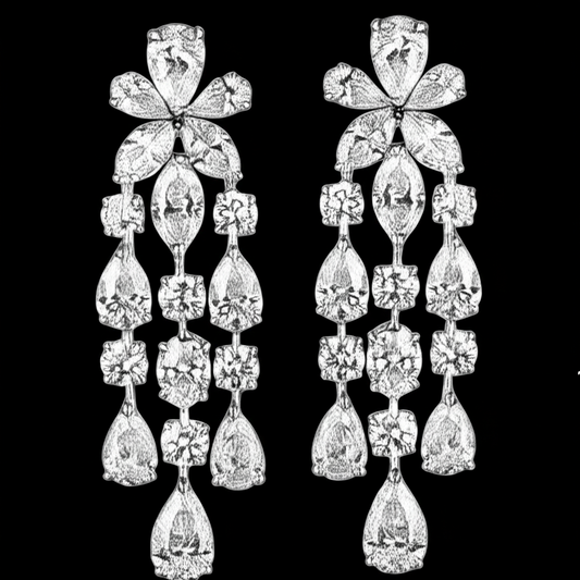Orchid Rainfall Earrings