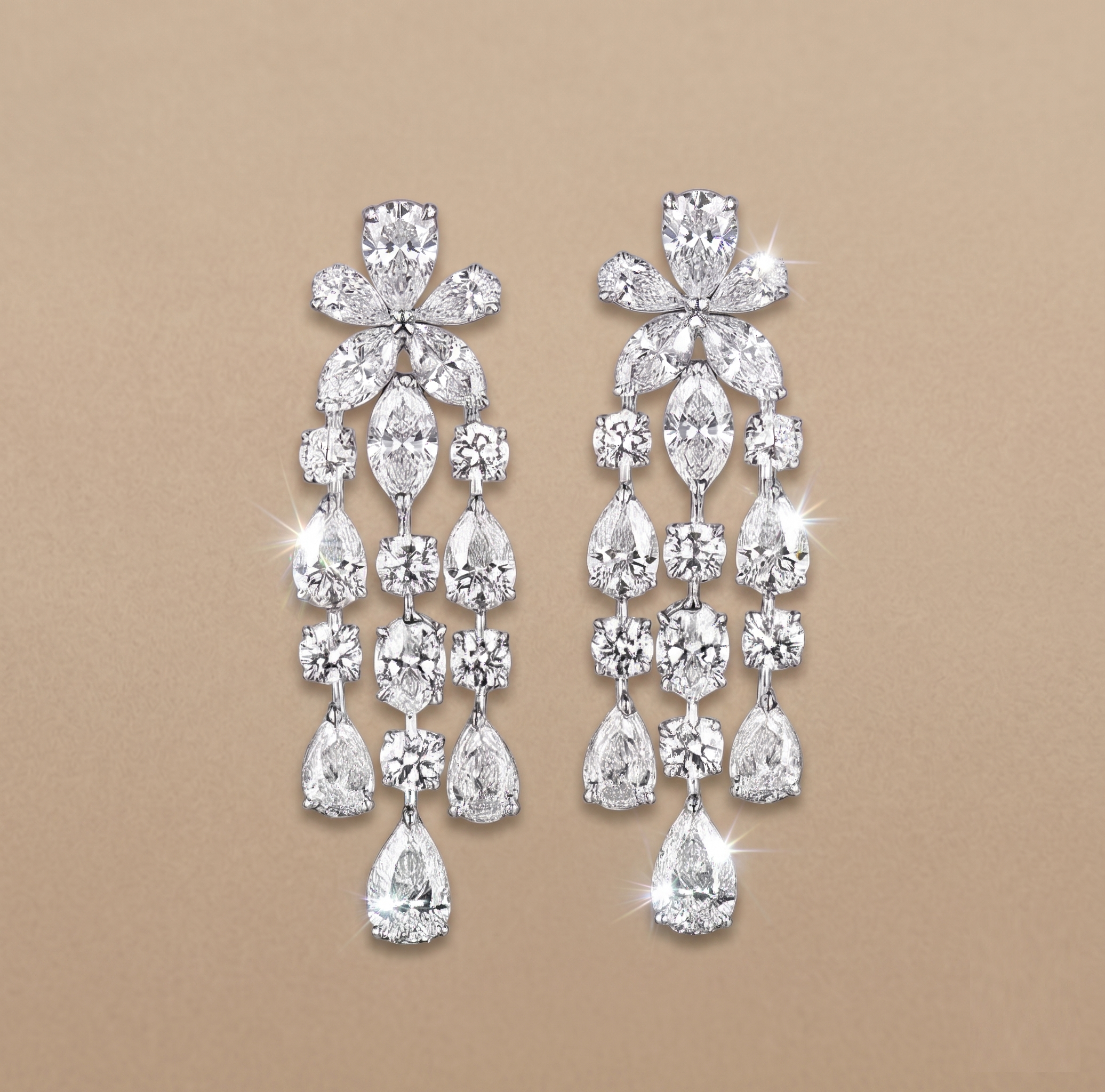 Orchid Rainfall Earrings