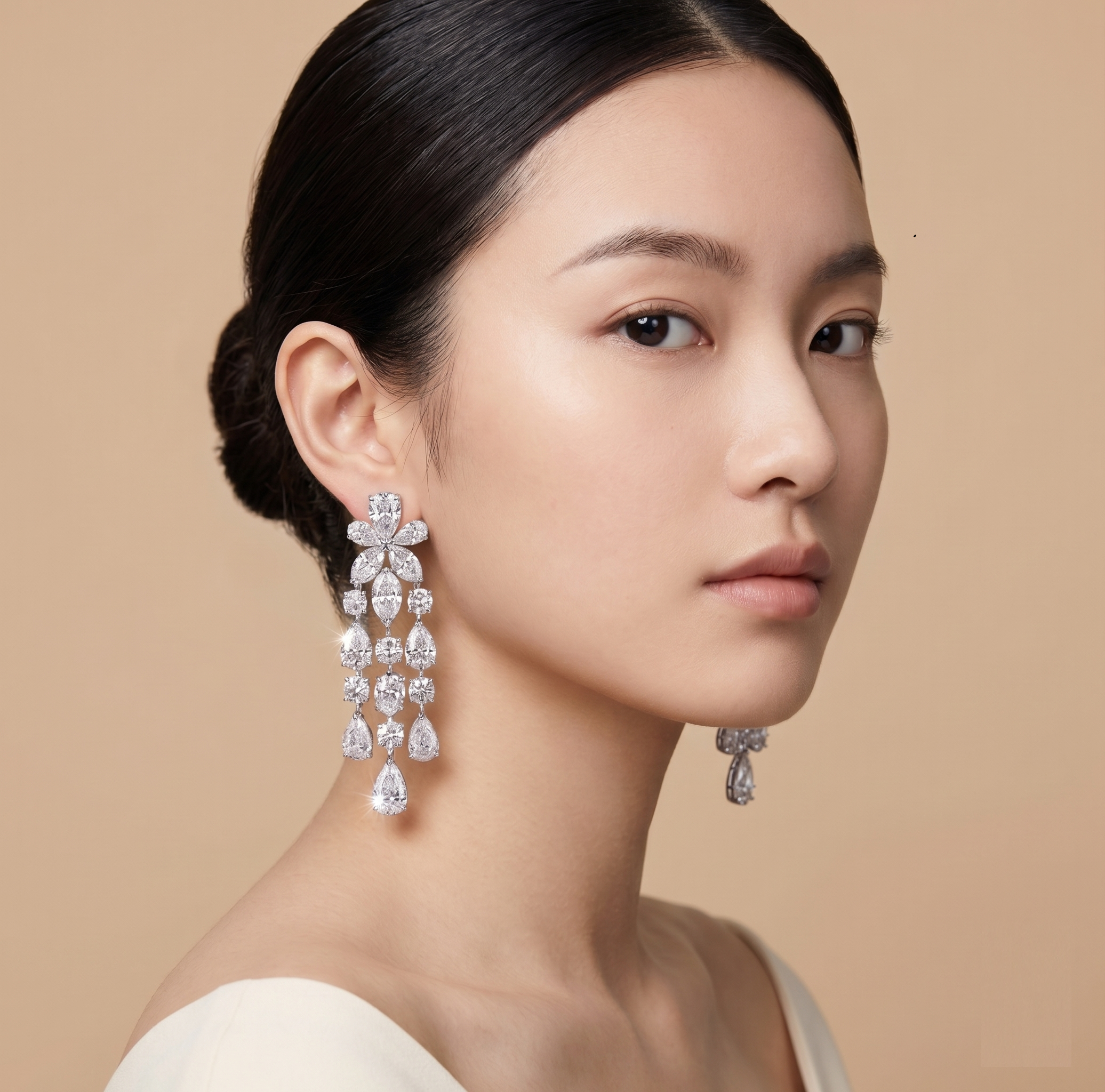 Orchid Rainfall Earrings
