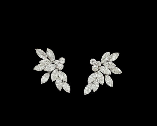 Marquise Abstract studs