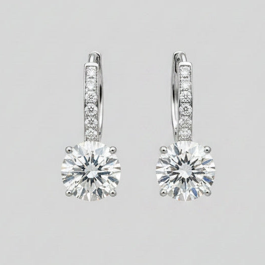 1 CTRound Hanging Earrings