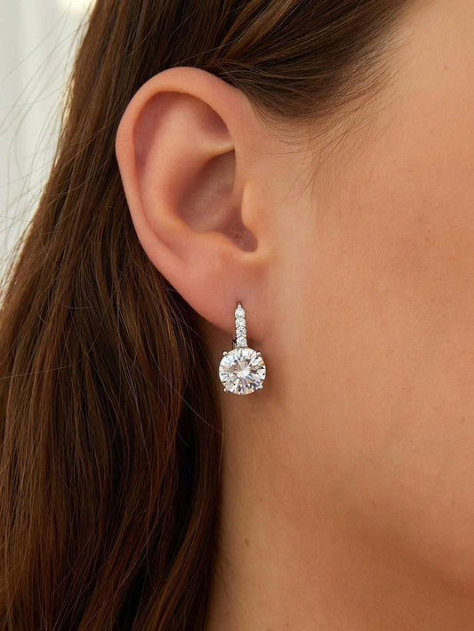 1 CTRound Hanging Earrings
