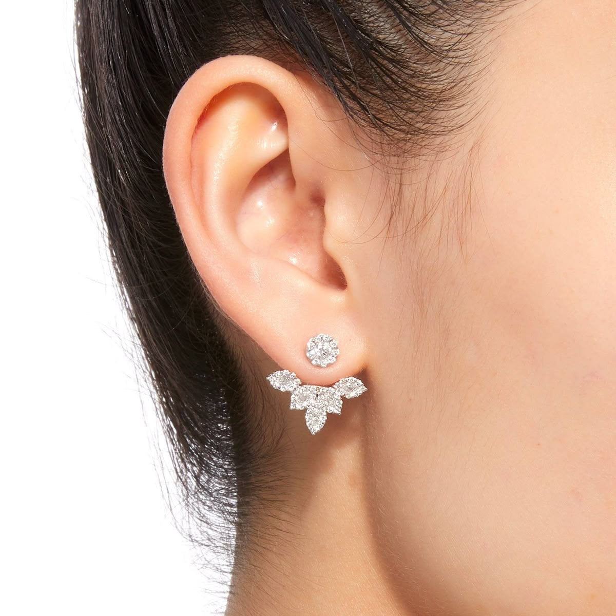 IGI-certified lab-grown diamond hanging drop earrings – lifetime exchange