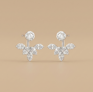 IGI-certified lab-grown diamond hanging drop earrings – lifetime exchange