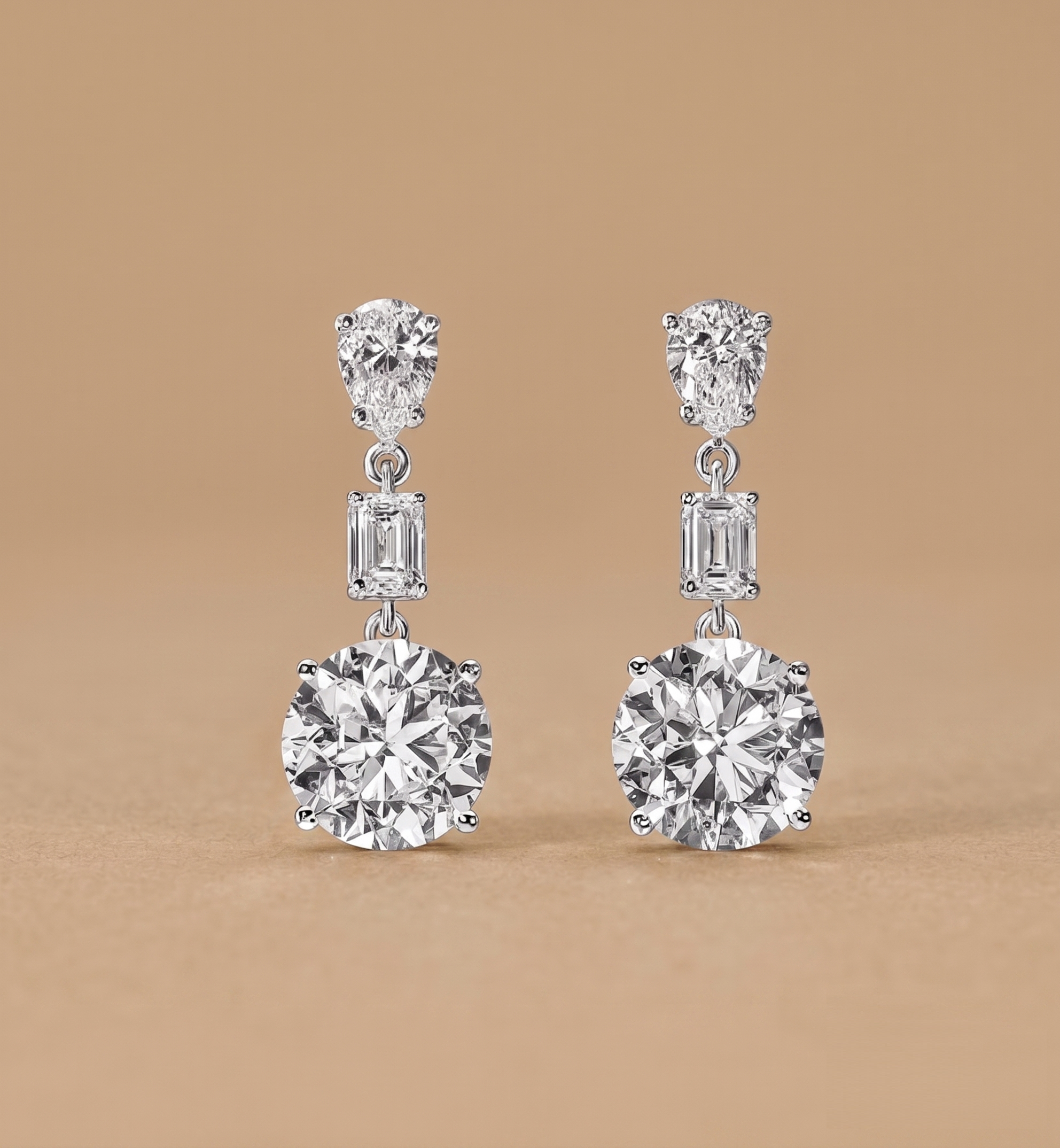 Gleaming Trio Earrings