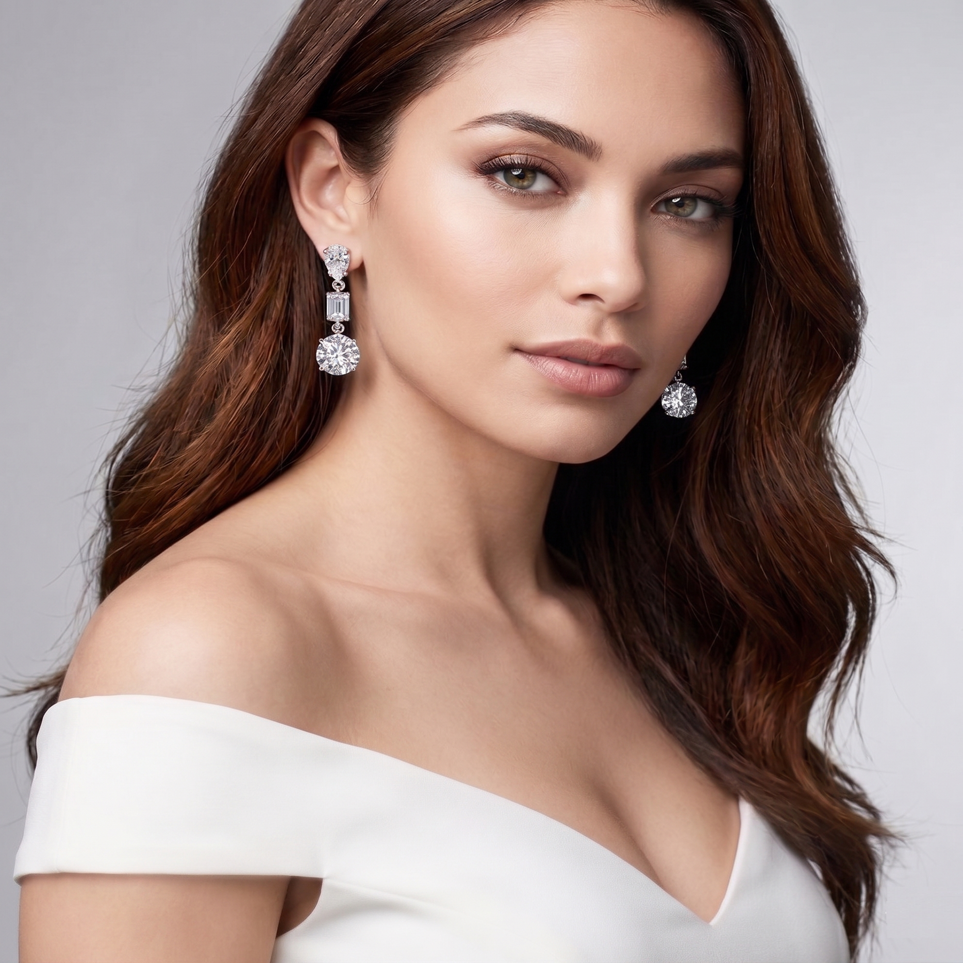 Gleaming Trio Earrings