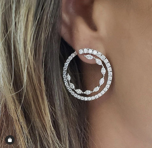 Dazzling Circles Earrings