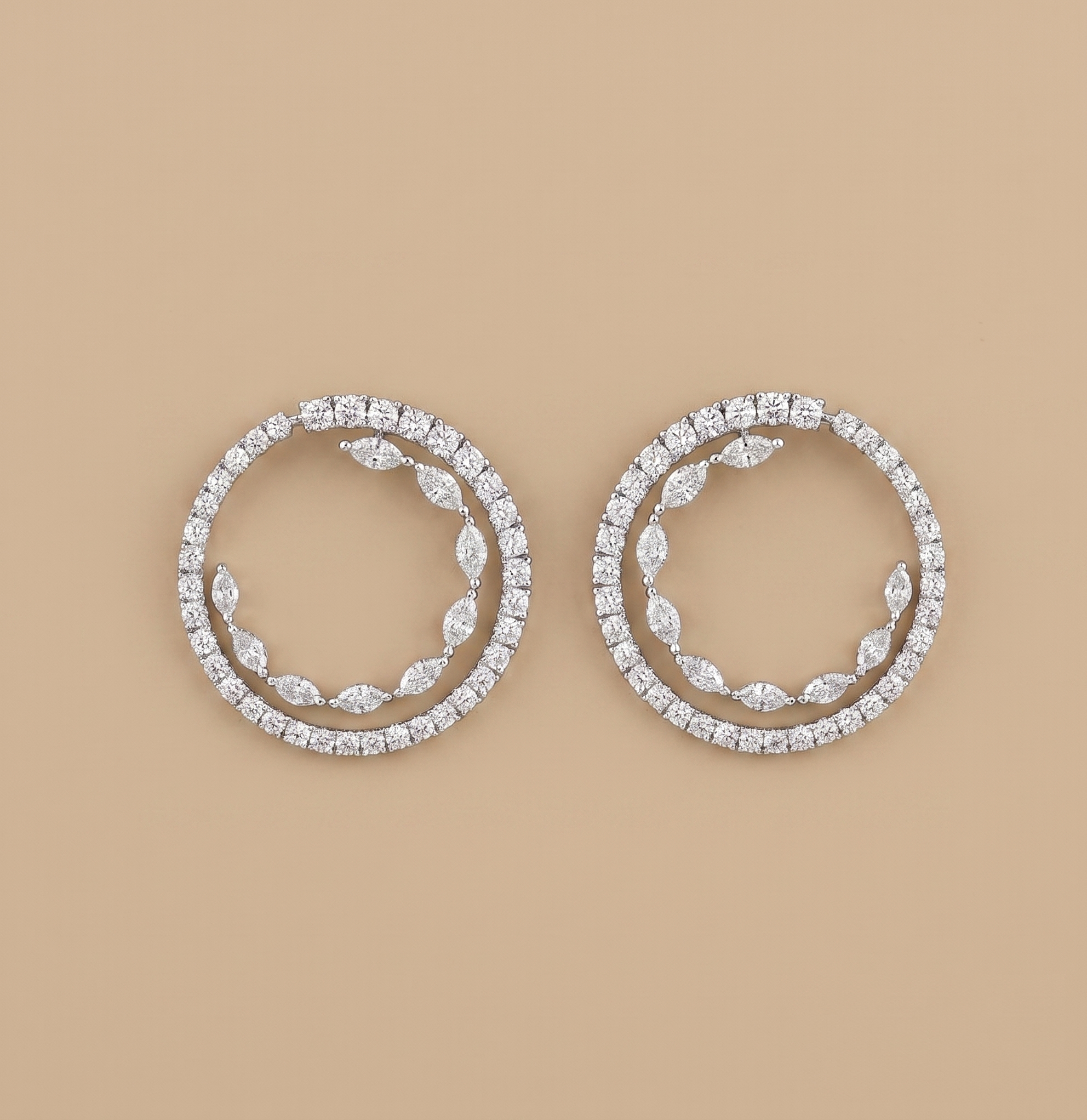 Dazzling Circles Earrings