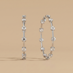 25 Cent Round Overall Earrings
