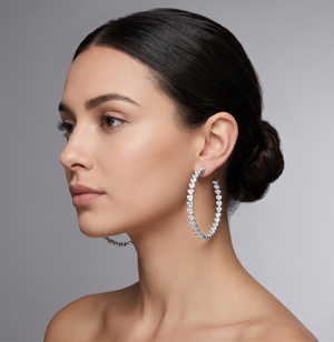 Glimmering Heart Duet Earrings