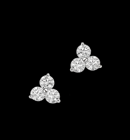 Trio 25 cent  Round Earrings