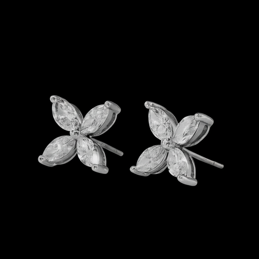 15 cent Marquise Floral Earrings