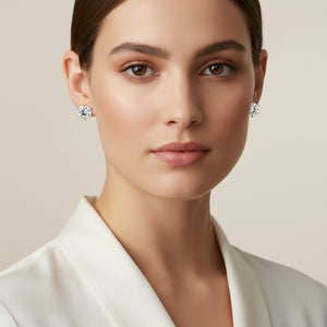 IGI-certified lab-grown round diamond stud earrings – insured secure shipping