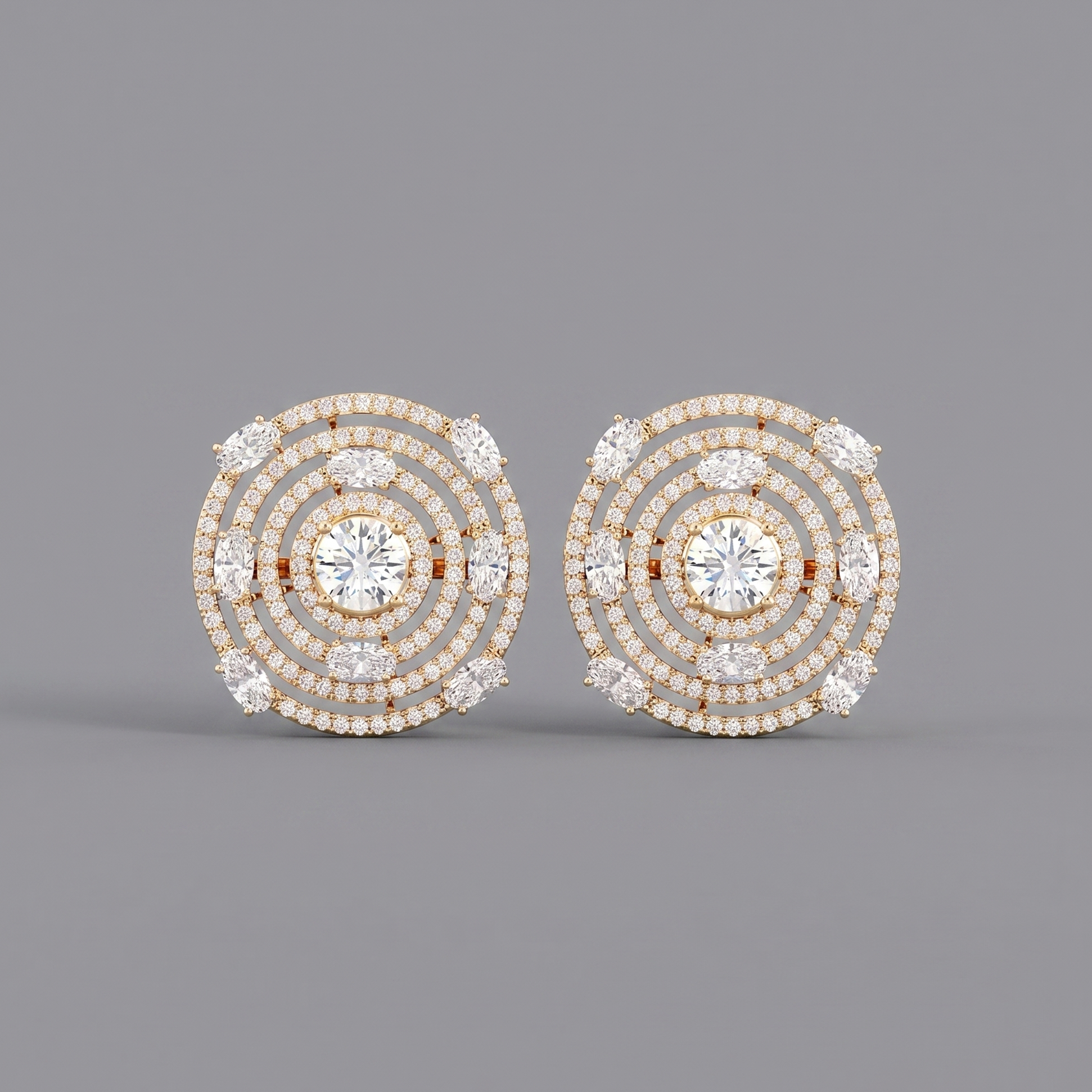 Inarra Atelier custom-made 4.19 ct lab-grown diamond stud earrings for women