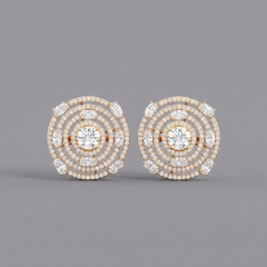 Inarra Atelier custom-made 4.19 ct lab-grown diamond stud earrings for women