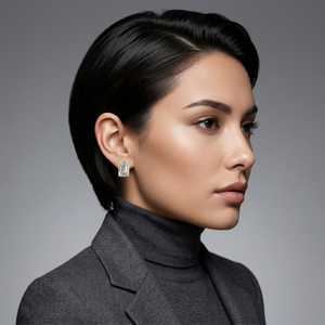 Emerald Solitaire Earrings