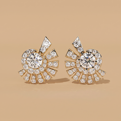 Art Deco Solitaire Earrings