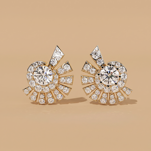 Art Deco Solitaire Earrings