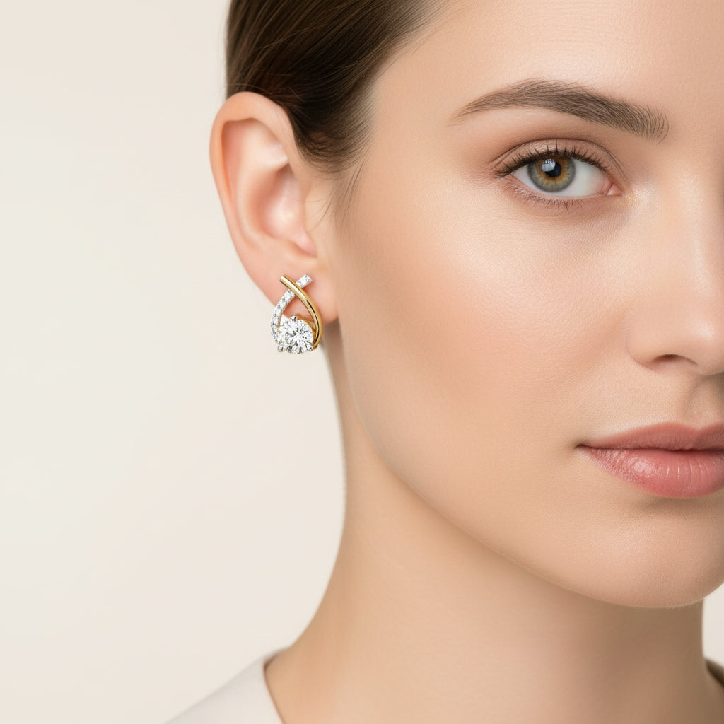 Criss-Cross Solitaire Studs
