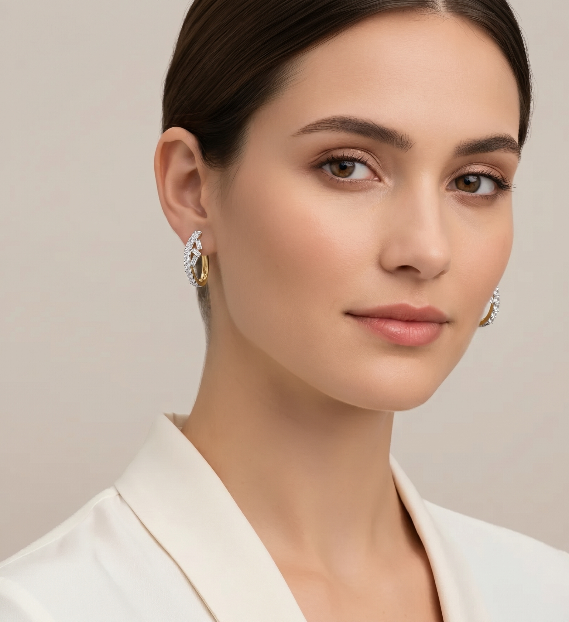 Ice Floe Hoops Earrings