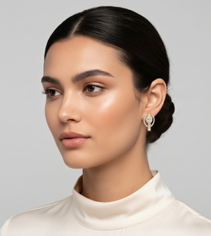 Mixed-Cut Deco Earrings