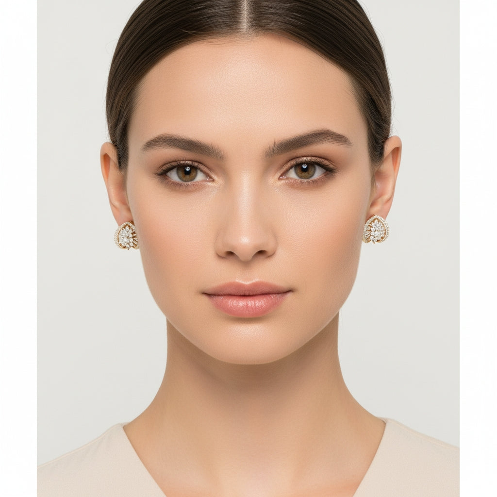 Lattice Heart Earrings