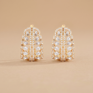 Temple Grid Earrings