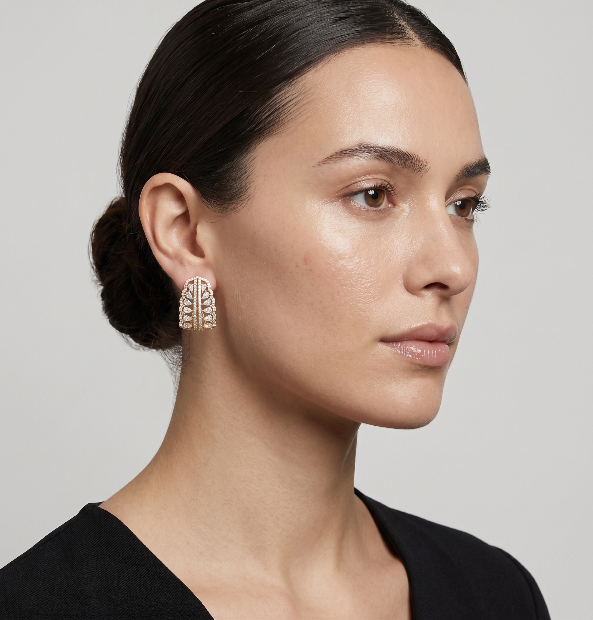 Temple Grid Earrings