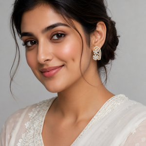 Diamond Twin Blossom Earrings