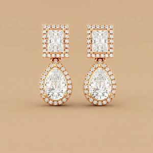 Royal Solitaire Drop Earrings
