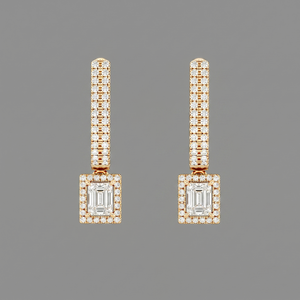 Stick & Square Earrings
