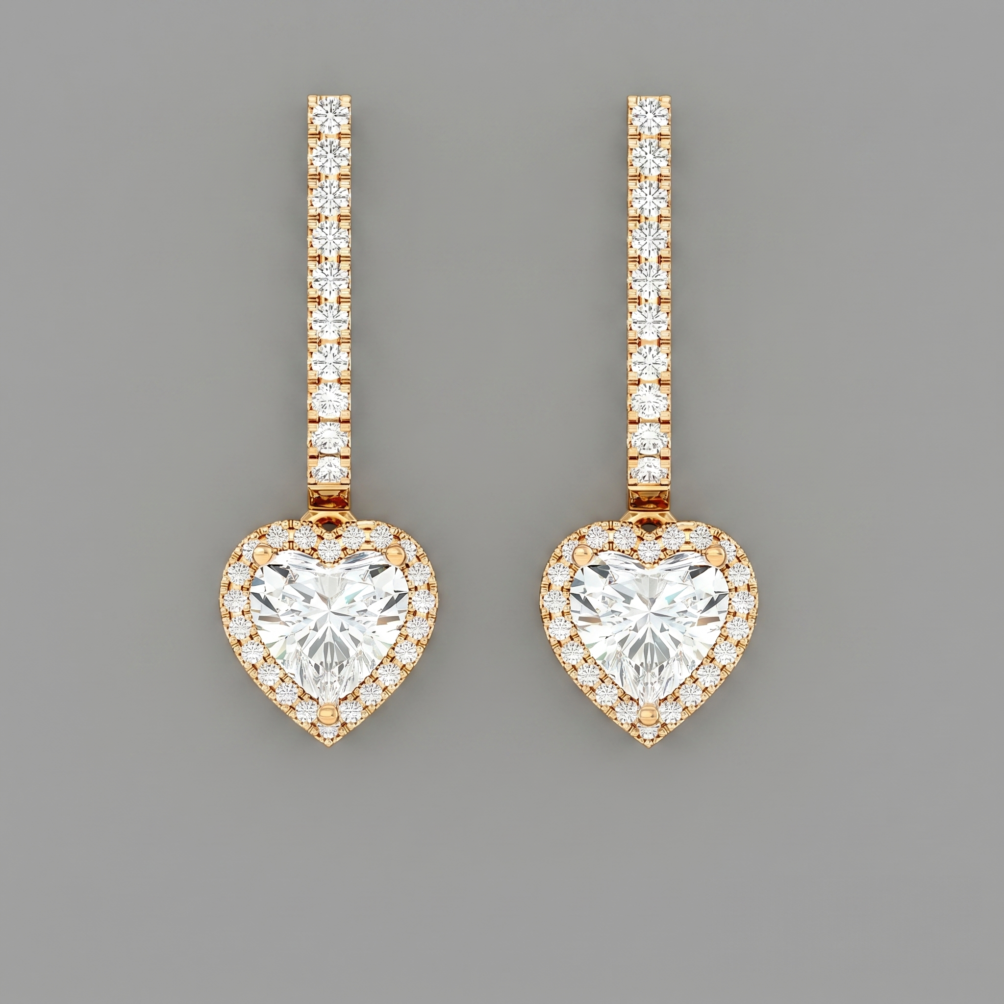 Stick & Heart Earrings