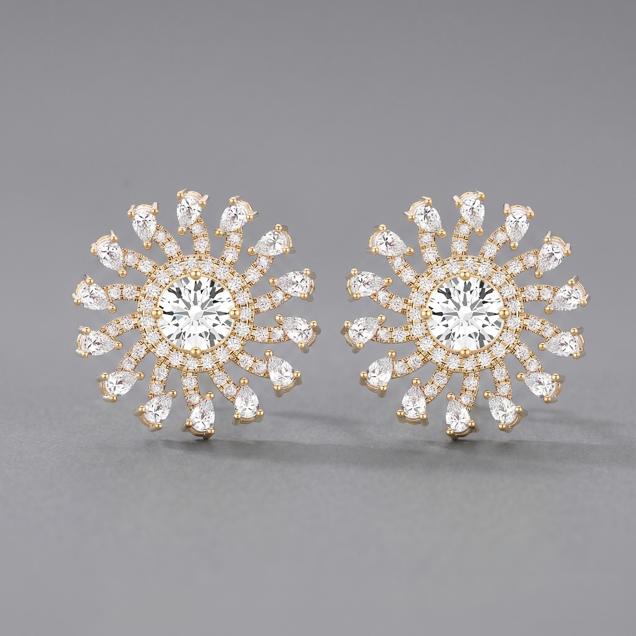 Round Pear Studs