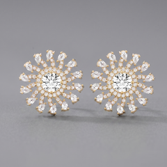 Round Pear Studs